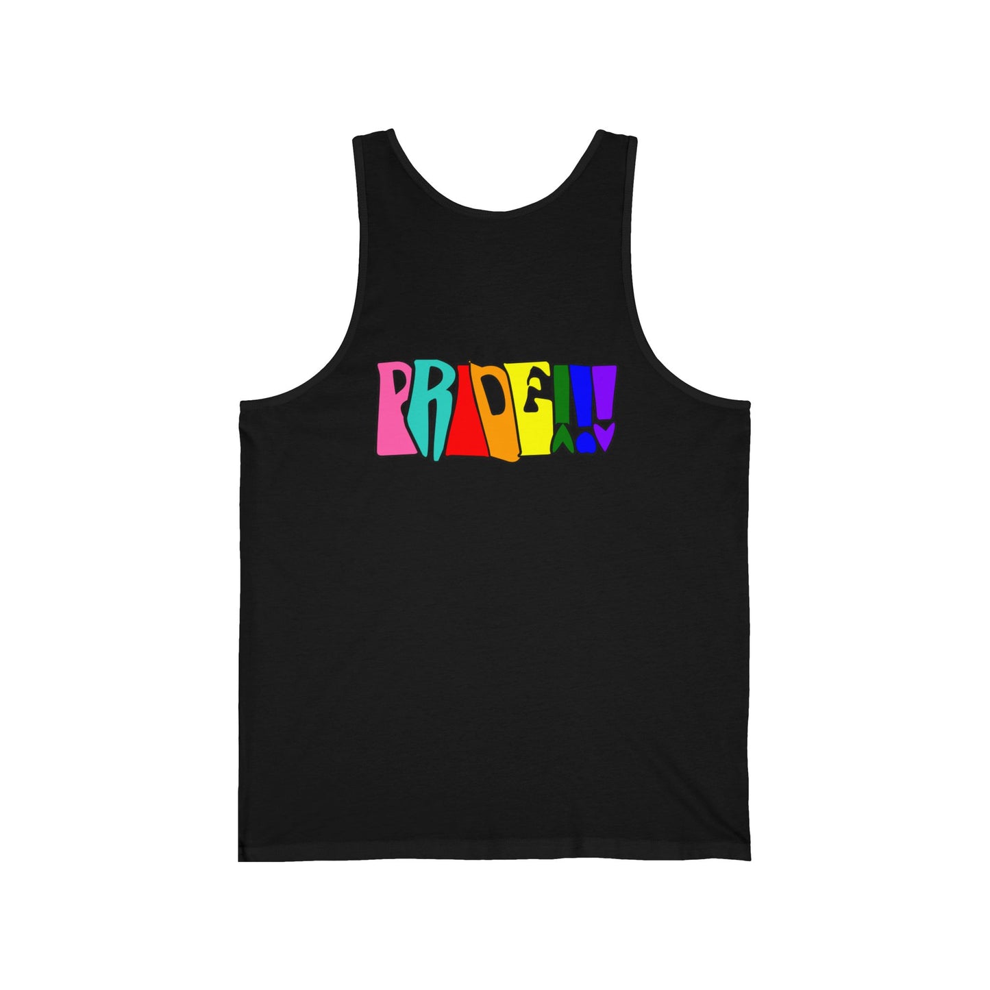Front and Back Graphic Pride Unisex Tank Top - Why? You Support "a man"" Statement Shirt