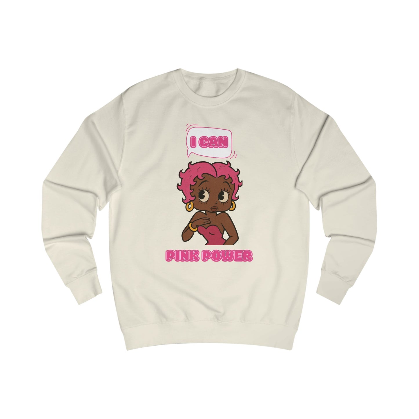 Empowering "I Can" Pink Power Tee, Unisex Graphic Sweatshirt, Fun Casual Wear, Summer Fashion, Feminism Apparel