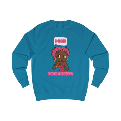 Empowering "I Can" Pink Power Tee, Unisex Graphic Sweatshirt, Fun Casual Wear, Summer Fashion, Feminism Apparel