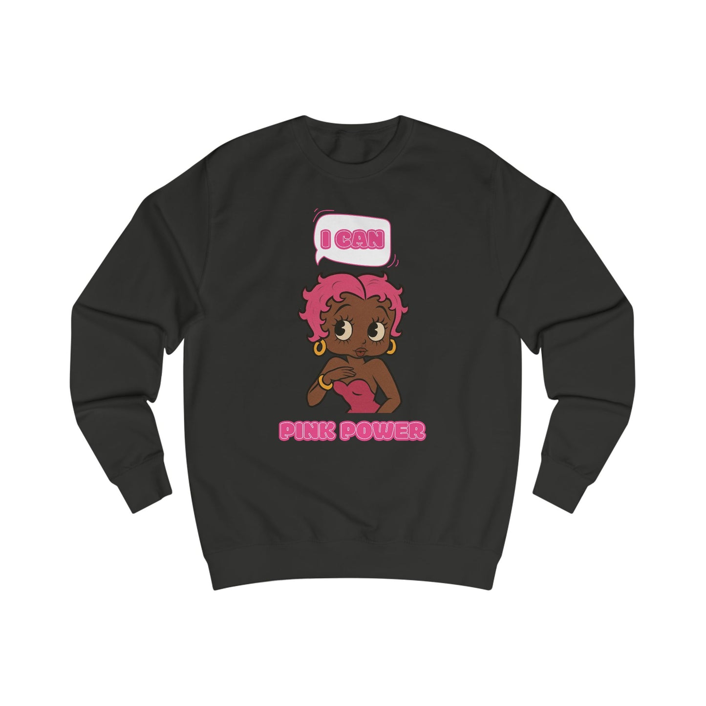 Empowering "I Can" Pink Power Tee, Unisex Graphic Sweatshirt, Fun Casual Wear, Summer Fashion, Feminism Apparel