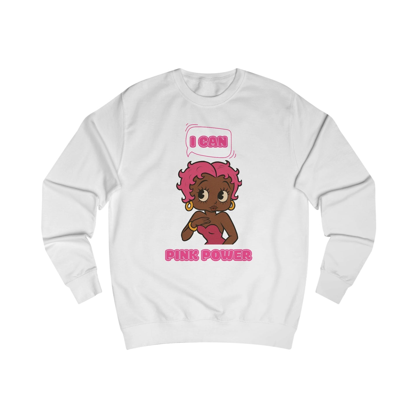 Empowering "I Can" Pink Power Tee, Unisex Graphic Sweatshirt, Fun Casual Wear, Summer Fashion, Feminism Apparel
