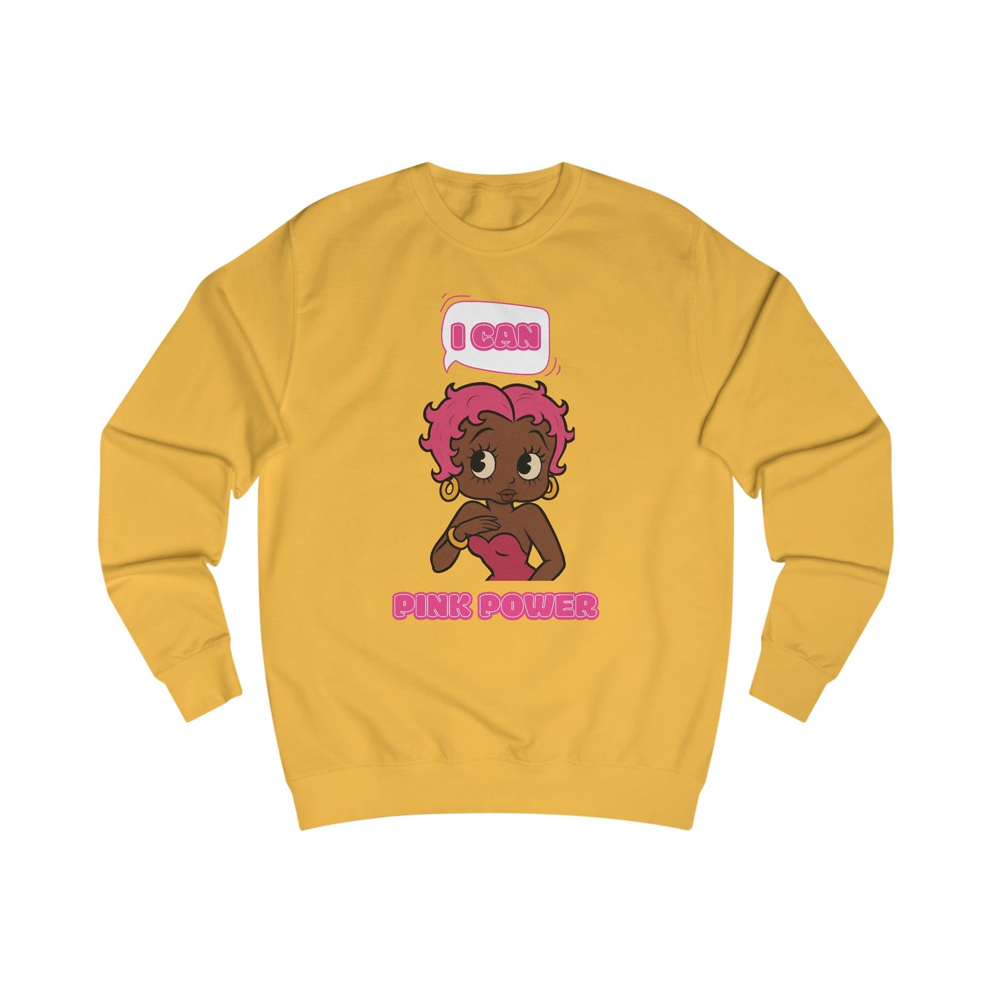 Empowering "I Can" Pink Power Tee, Unisex Graphic Sweatshirt, Fun Casual Wear, Summer Fashion, Feminism Apparel