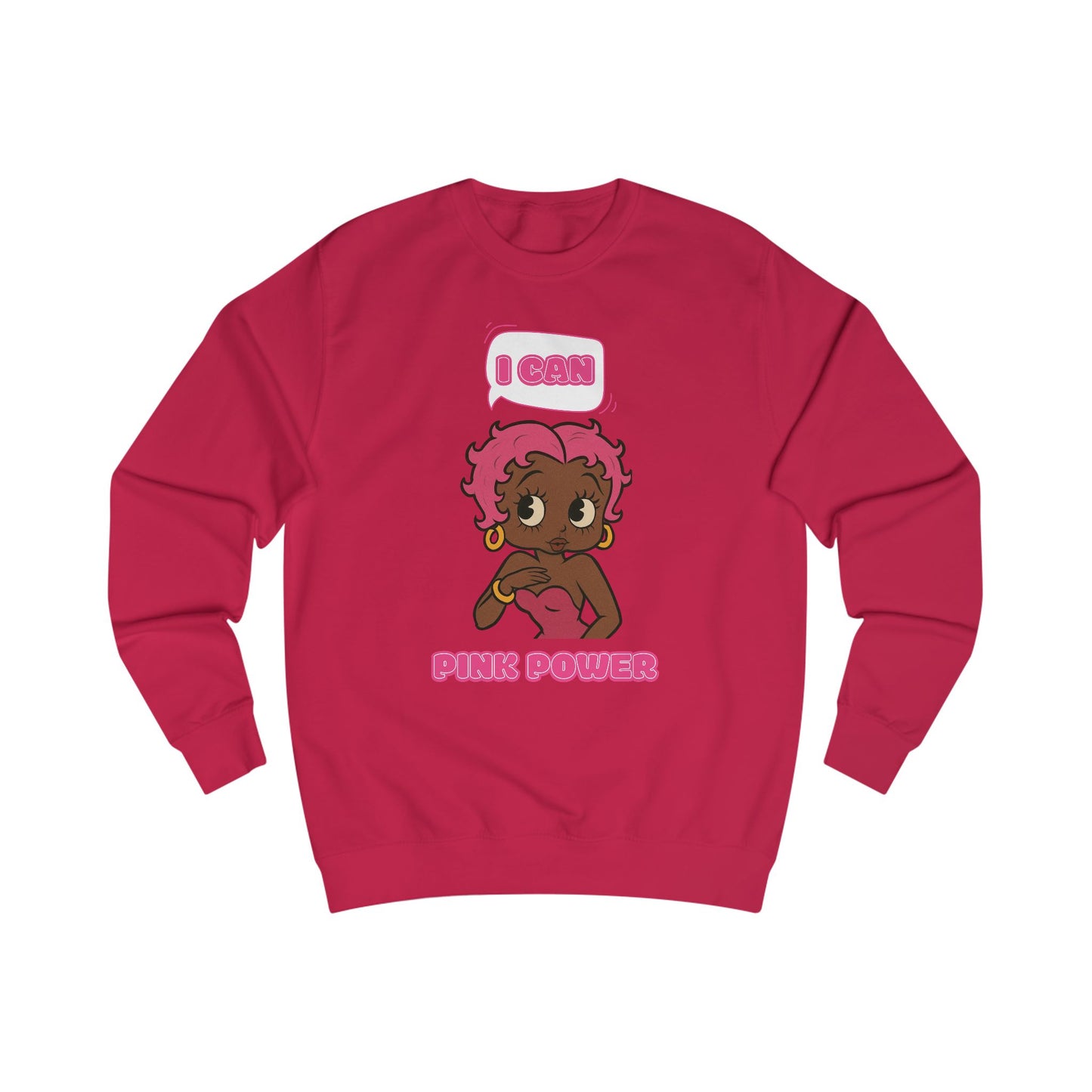 Empowering "I Can" Pink Power Tee, Unisex Graphic Sweatshirt, Fun Casual Wear, Summer Fashion, Feminism Apparel