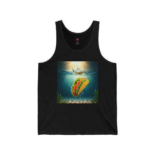 Taco Underwater Design - Opposition Graphic  Unisex Tank Top