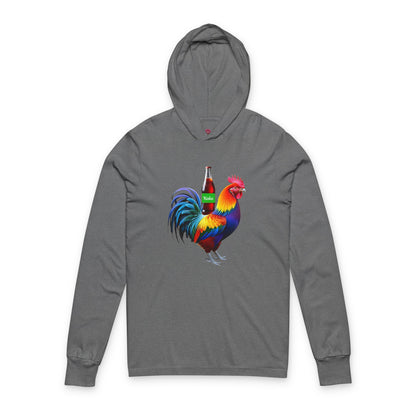 Colorful Koke On The Cock Graphic Unisex Long Sleeve Hooded Tee-Pride
