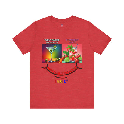 LGBTQ+ All Equally Delicious Cocktails Short Sleeve Tee - Fun Pride Celebrations