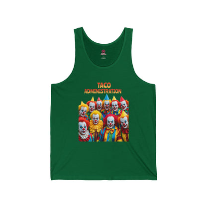 Funny Taco Administration Clown, Unisex Graphic Tank Top
