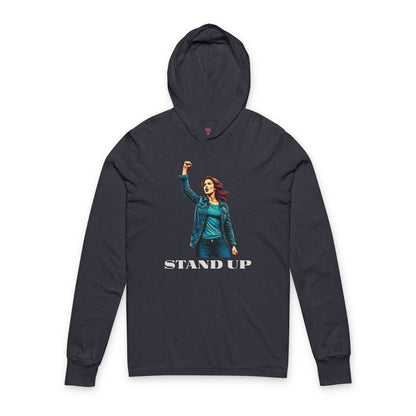 Empowerment Joins Unisex Long Sleeve Hoodrd  Tee - "Stand Up" & "We Will Stand Behind You"
