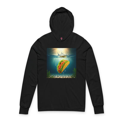 Taco Underwater Design - Unisex Opposition Graphic Long Sleeve Hooded Tee