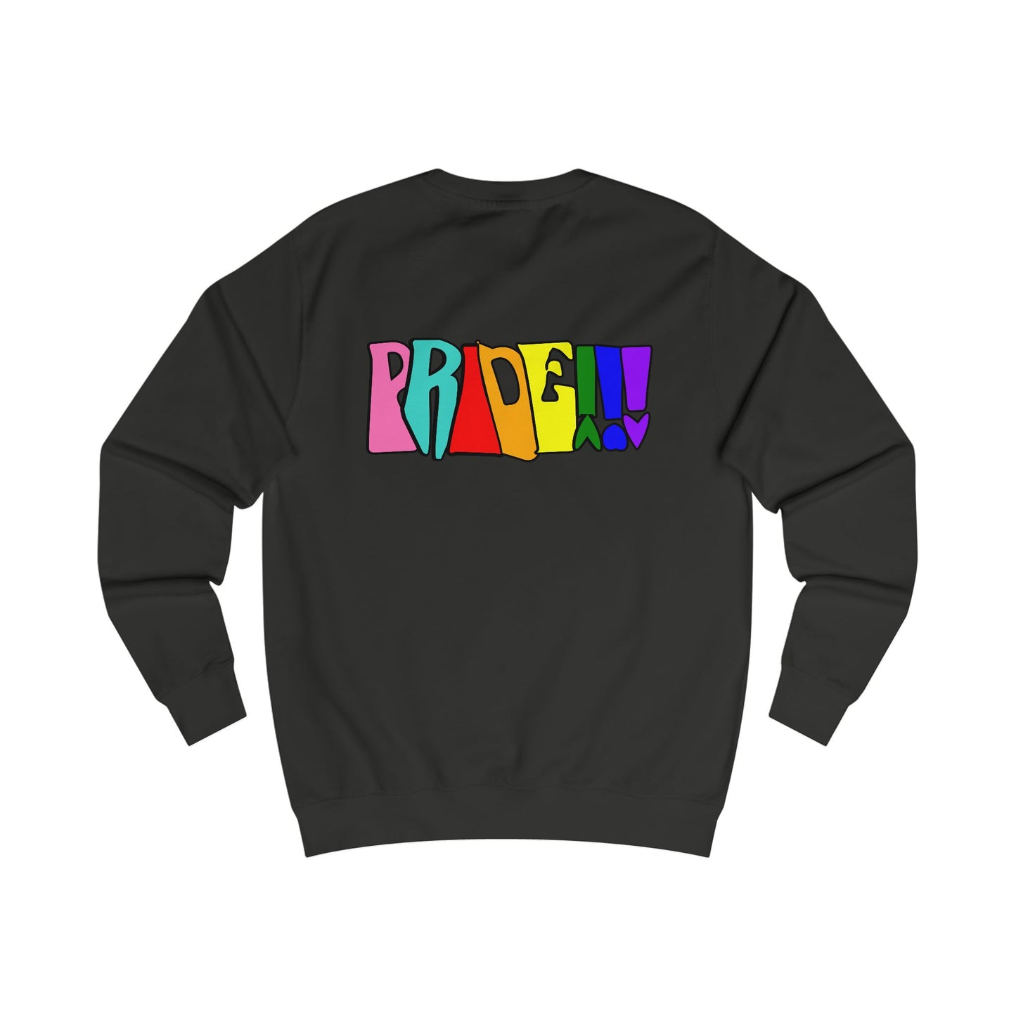 Colorful Front and Back Graphic Pride Unisex Sweatshirt - Why? You Support "a man"" Statement Shirt