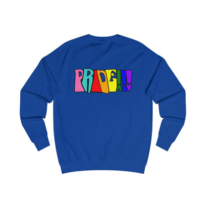Colorful Front and Back Graphic Pride Unisex Sweatshirt - Why? You Support "a man"" Statement Shirt