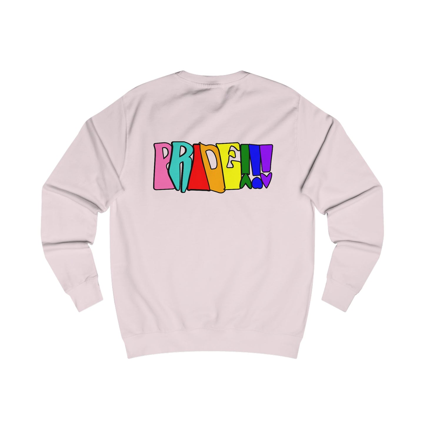 Colorful Front and Back Graphic Pride Unisex Sweatshirt - Why? You Support "a man"" Statement Shirt