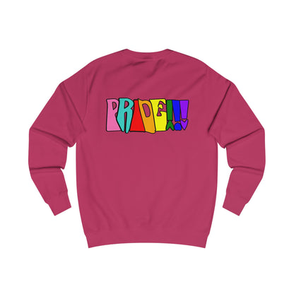 Colorful Front and Back Graphic Pride Unisex Sweatshirt - Why? You Support "a man"" Statement Shirt