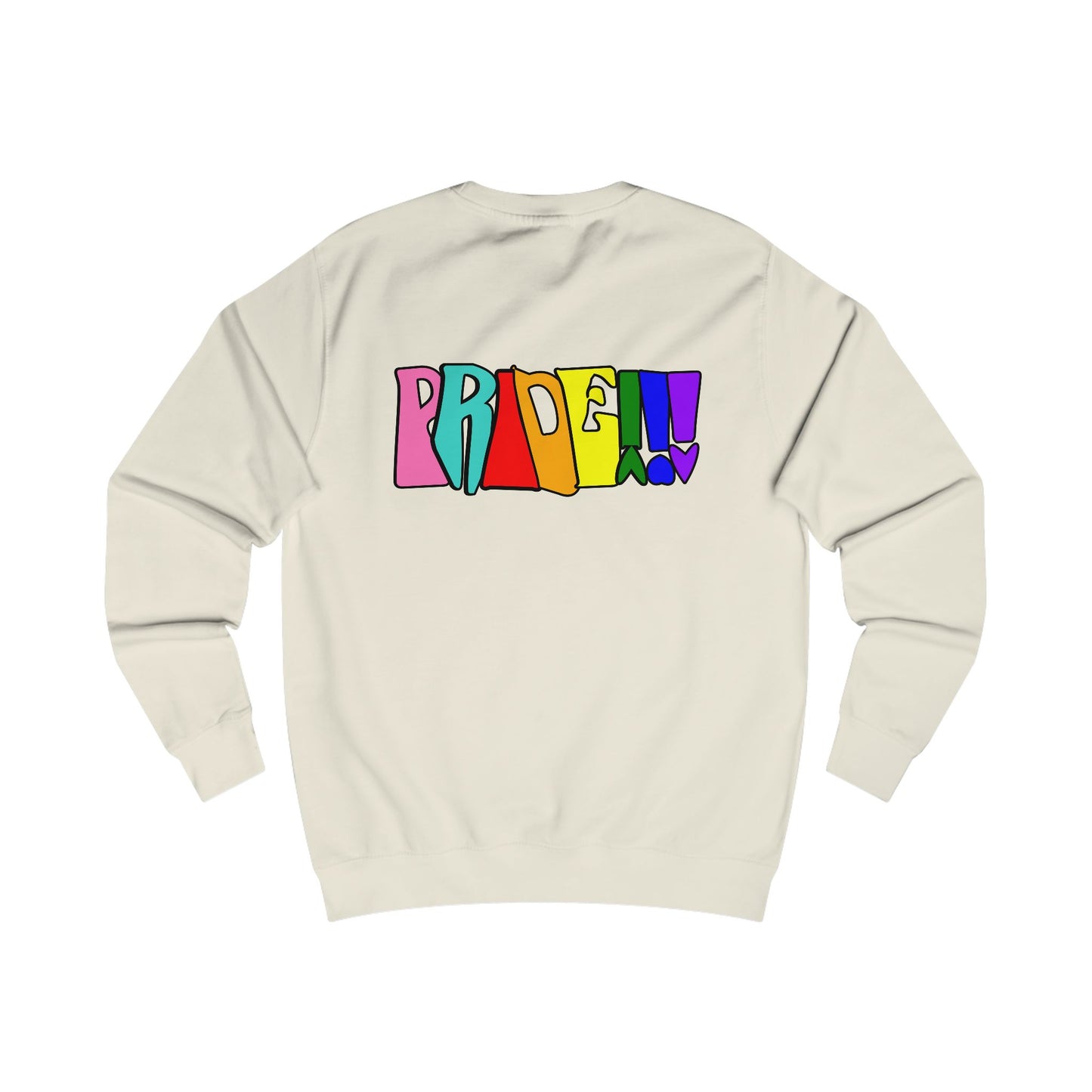 Colorful Front and Back Graphic Pride Unisex Sweatshirt - Why? You Support "a man"" Statement Shirt