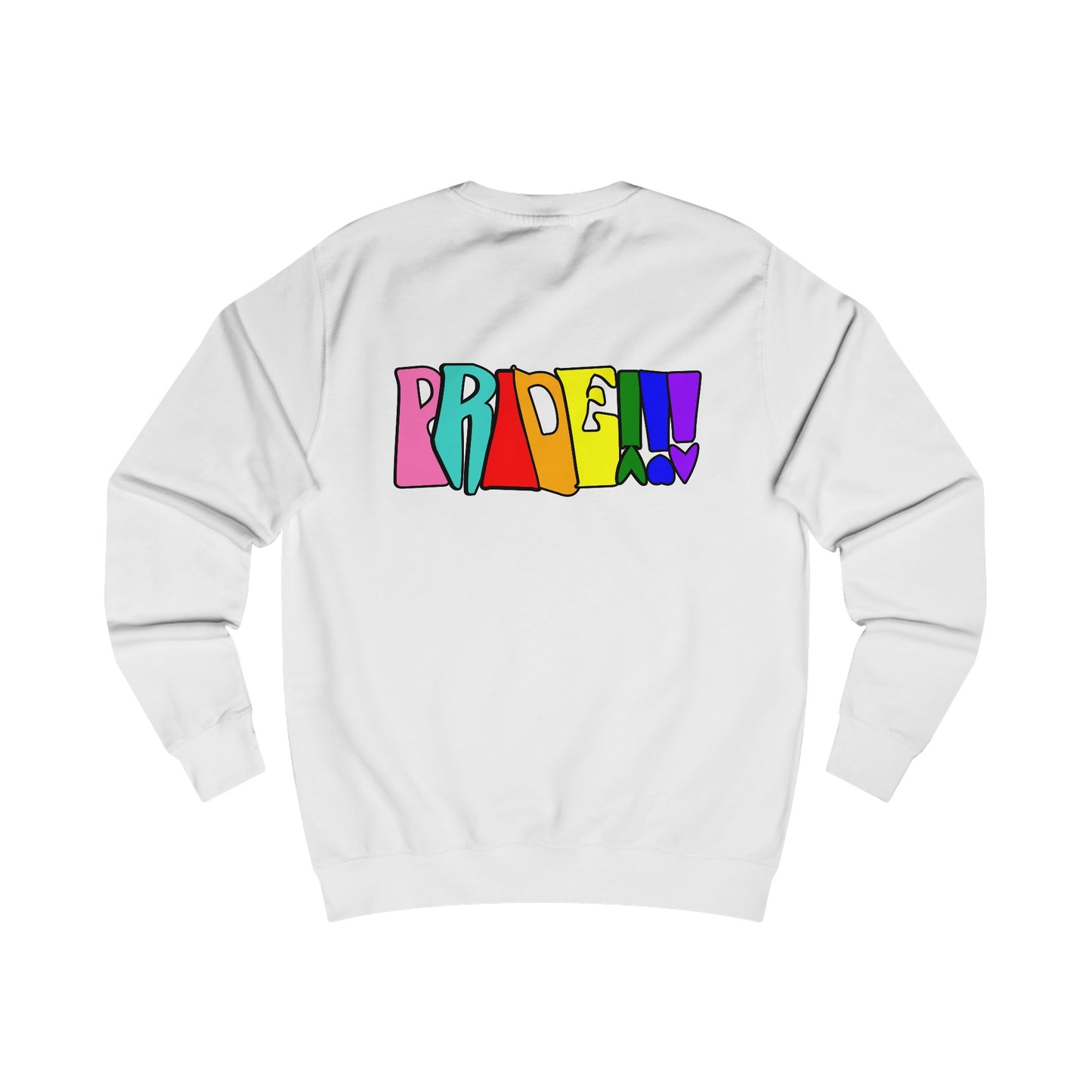 Colorful Front and Back Graphic Pride Unisex Sweatshirt - Why? You Support "a man"" Statement Shirt
