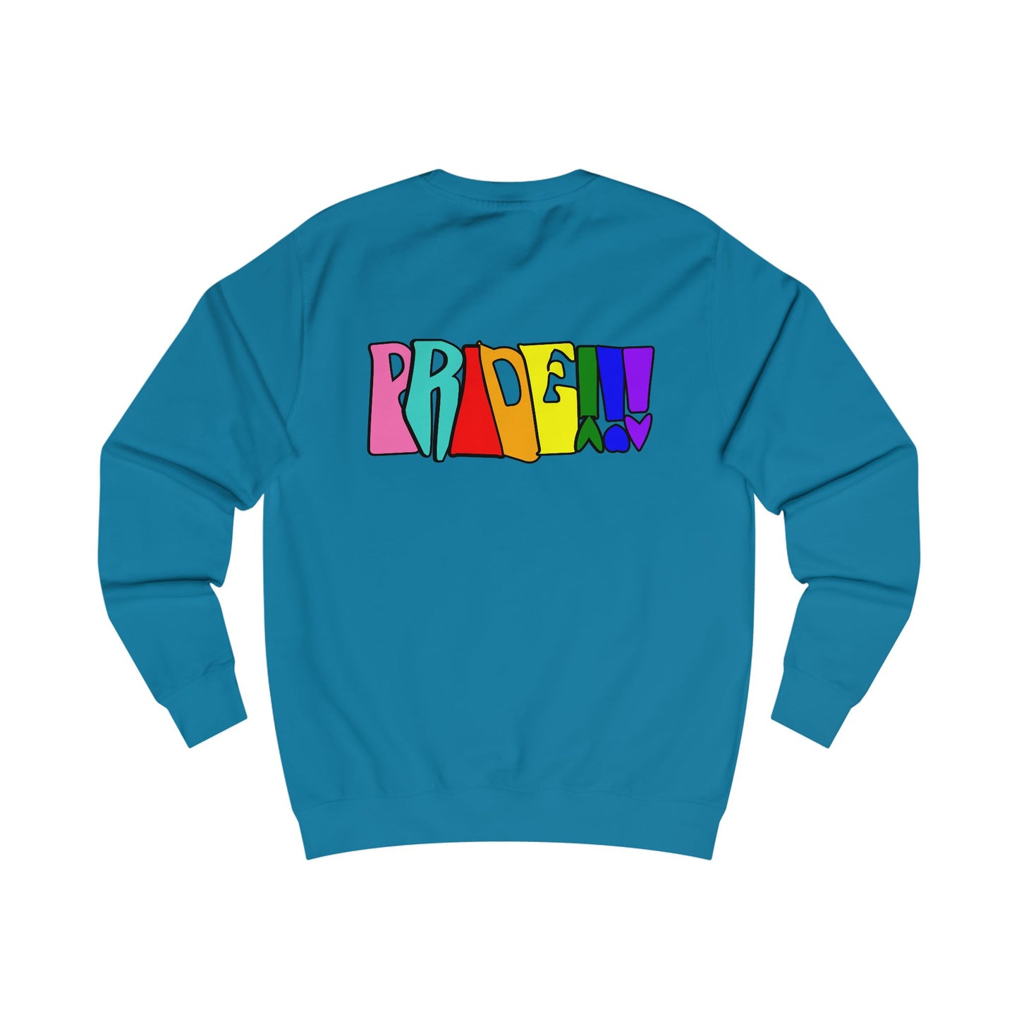 Colorful Front and Back Graphic Pride Unisex Sweatshirt - Why? You Support "a man"" Statement Shirt