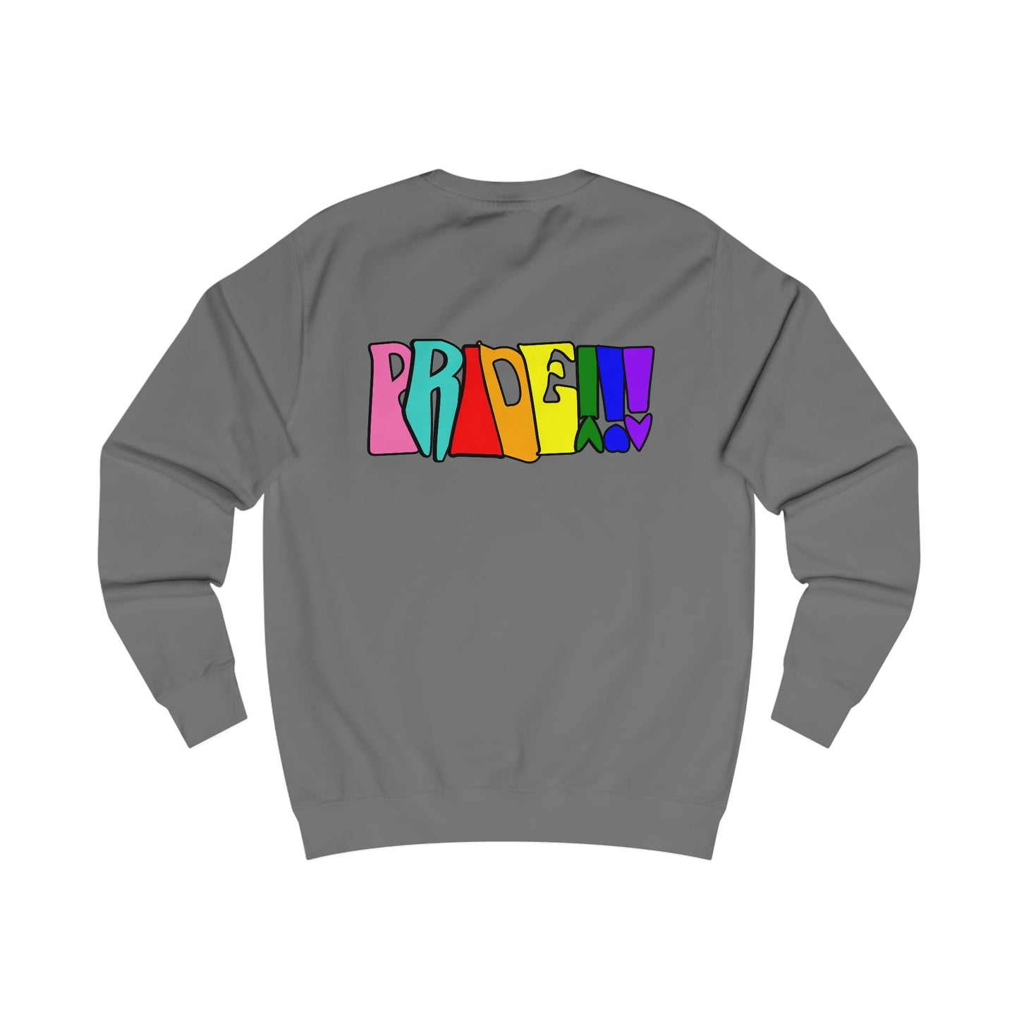 Colorful Front and Back Graphic Pride Unisex Sweatshirt - Why? You Support "a man"" Statement Shirt
