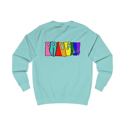 Colorful Front and Back Graphic Pride Unisex Sweatshirt - Why? You Support "a man"" Statement Shirt