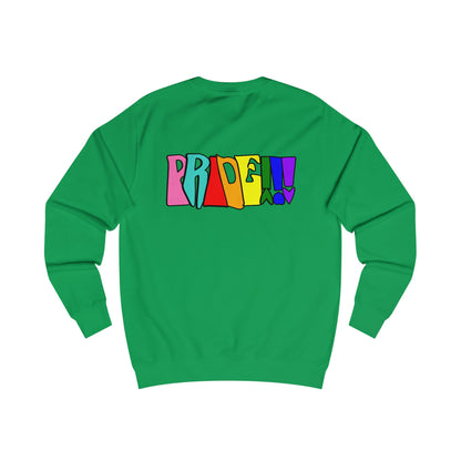 Colorful Front and Back Graphic Pride Unisex Sweatshirt - Why? You Support "a man"" Statement Shirt