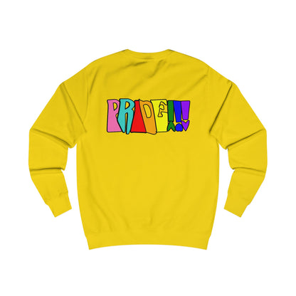 Colorful Front and Back Graphic Pride Unisex Sweatshirt - Why? You Support "a man"" Statement Shirt