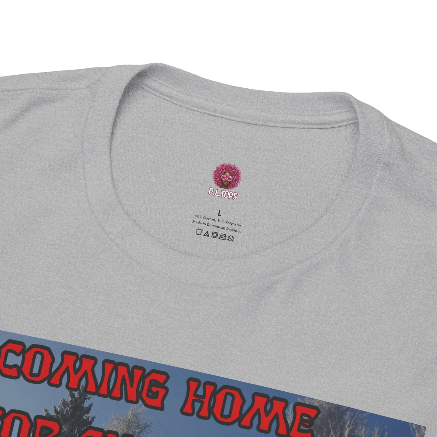 Christmas Chicken T‑Shirt — “F-Caw-F Home for Christmas” Funny Holiday Tee