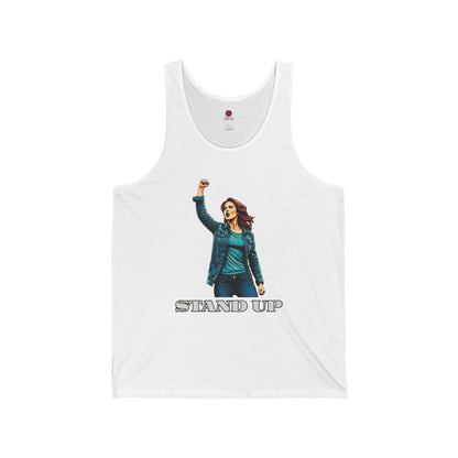 Empowerment Joins Unisex Tank Top - "Stand Up" & "We Will Stand Behind You" Back & Front
