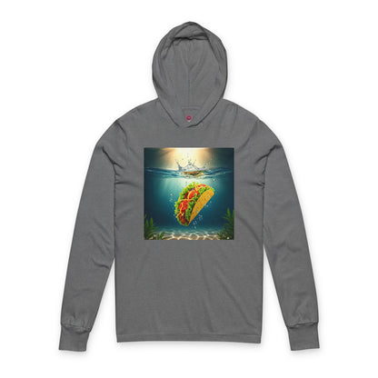 Taco Underwater Design - Unisex Opposition Graphic Long Sleeve Hooded Tee