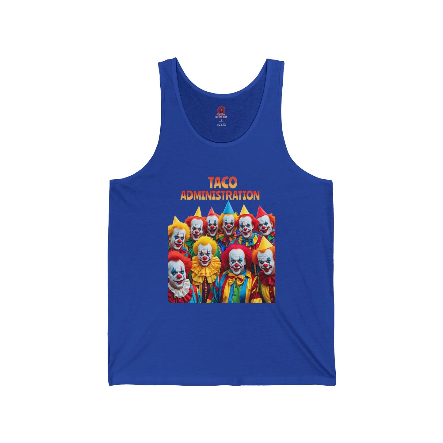 Funny Taco Administration Clown, Unisex Graphic Tank Top