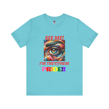 They/Them Pride Short Sleeve Unisex Tee - Celebrate Identity & Inclusivity
