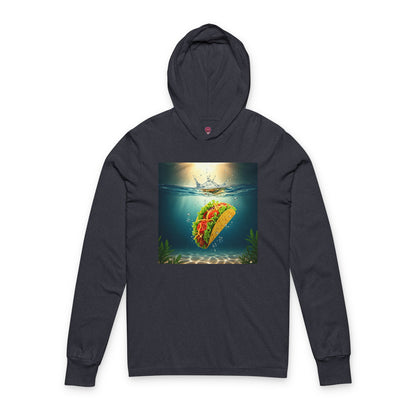 Taco Underwater Design - Unisex Opposition Graphic Long Sleeve Hooded Tee