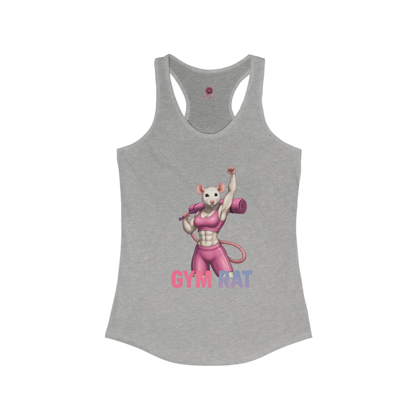 Gym Rat Women's Racerback Tank Top, Fitness Motivational Shirt, Cute Workout Top, Gift for Gym Lovers