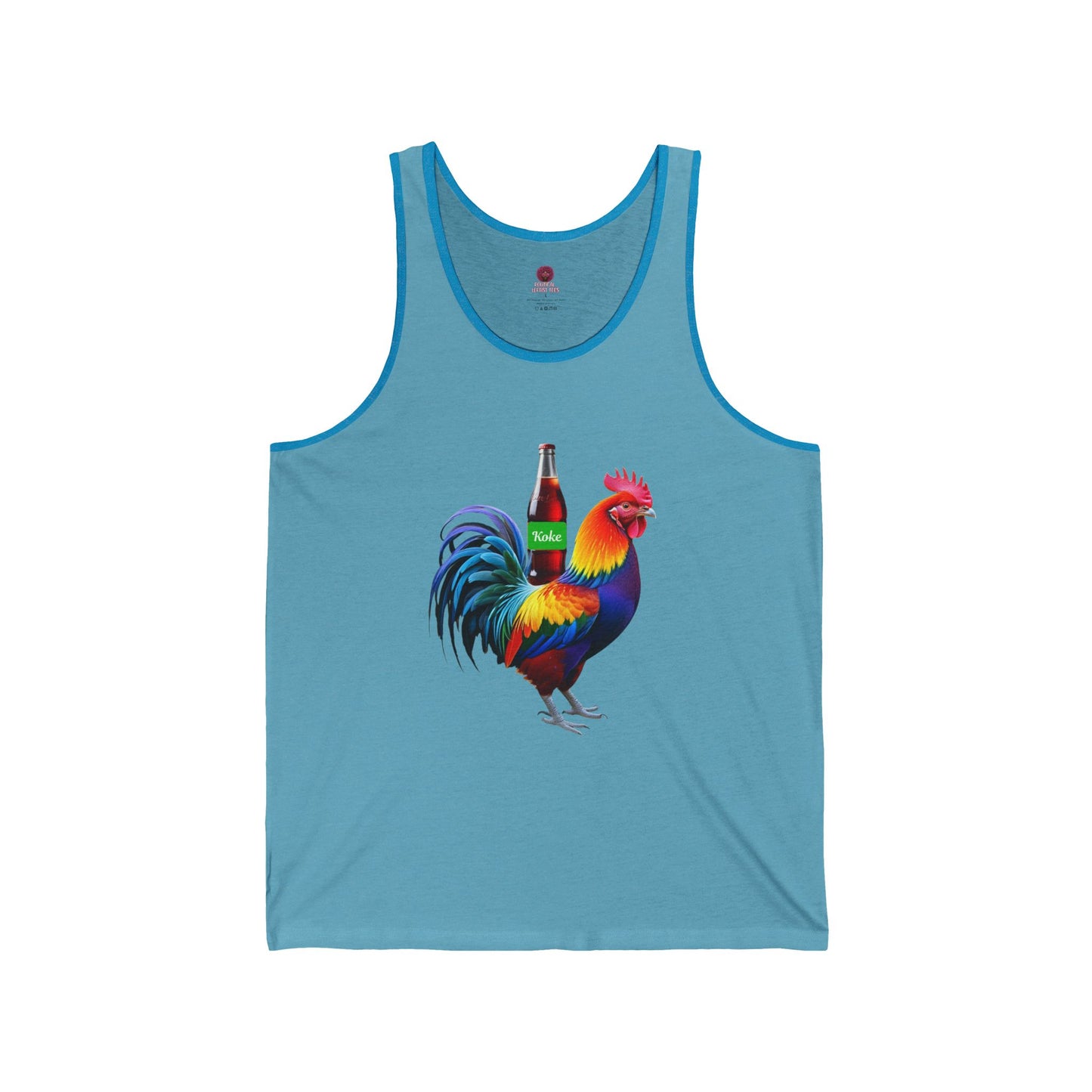 Colorful Koke On The Cock Graphic Unisex Tank Top-Pride