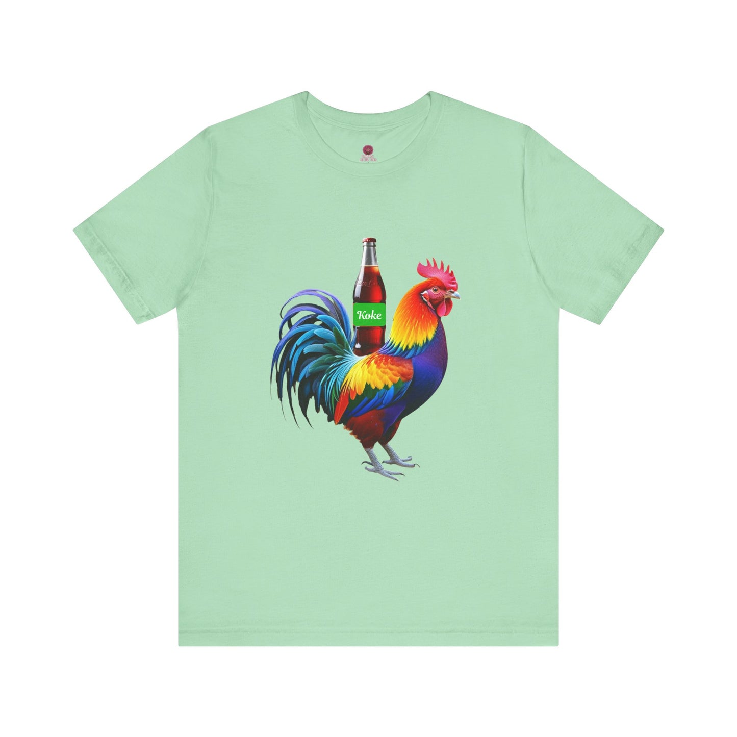 Colorful Koke On The Cock Graphic Unisex Tee-Pride